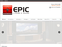 Tablet Screenshot of epiccinemasound.com.au